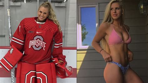 Ohio State Goalie Maggie Cory Makes Hockey Sticks Happy 😏 - YouTube