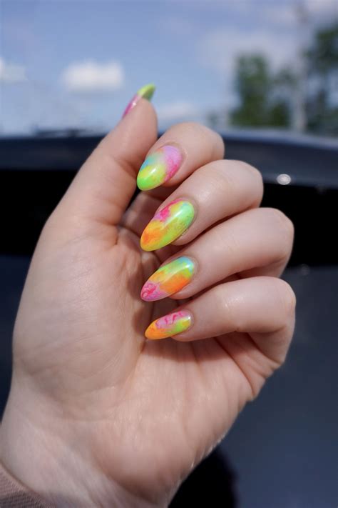 Manicure of the Month: Colorful Tie Dye Nails - living after midnite