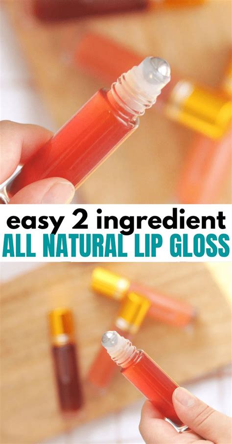How to make easy DIY lip gloss without beeswax or any wax at all. You only need a few all ...