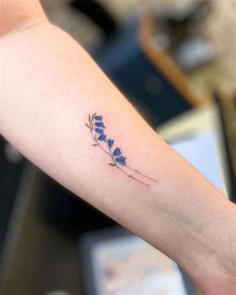 60+ Amazing Bluebell Tattoos Designs with Meanings, and Ideas | Body ...