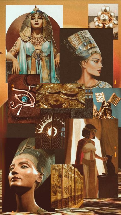 Wallpaper Cleopatra e Nefertiti | Egyptian goddess, Ancient egypt art, Ancient egypt