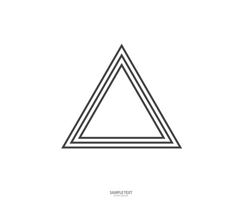 Triangle line vector. Geometric shape. Logo sign 3069433 Vector Art at Vecteezy