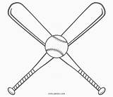 Mlb Coloring Pages Baseball Bat sketch template