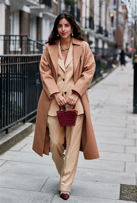 Beige Street Style Outfits from London Fashion Week | Who What Wear