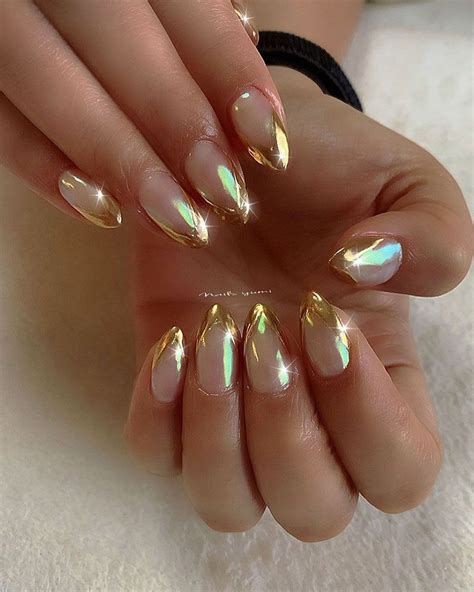 53+ Stunning Modern French Manicure Ideas for 2023 | Chrome nails designs, Shiny nails designs ...