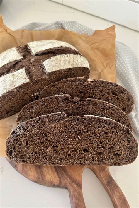 Sourdough Pumpernickel Bread [Dark Rye Sourdough Recipe] - The Pantry Mama