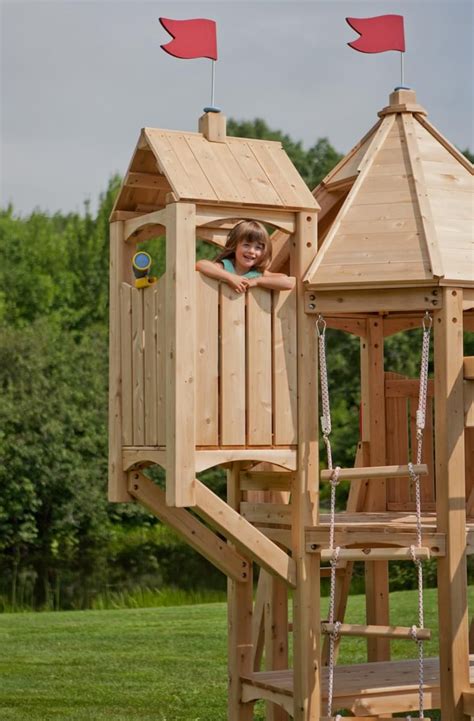 Frolic 469 Wooden Swing Set and Outdoor Playset | CedarWorks Playsets ...