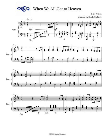 Preview When We All Get To Heaven (S0.731451) - Sheet Music Plus