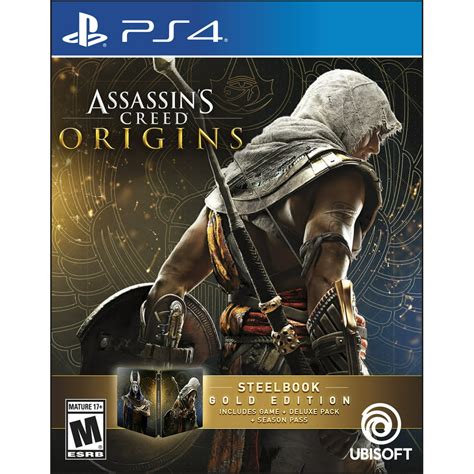 Assassin's Creed: Origins Steelbook Gold Edition, Ubisoft, PlayStation 4, 887256028527 - Walmart ...