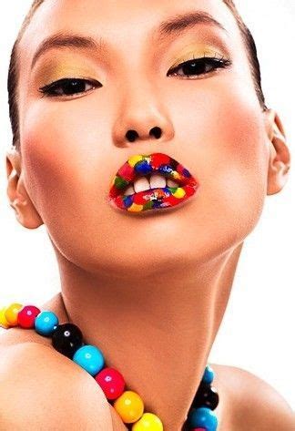 rainbow lips makeup: