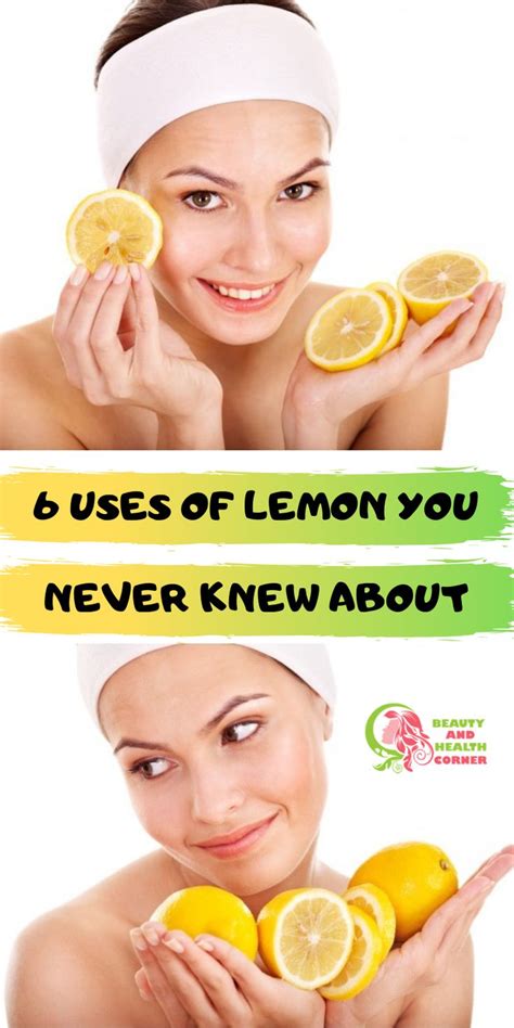 Pin on Lemon benefits for skin