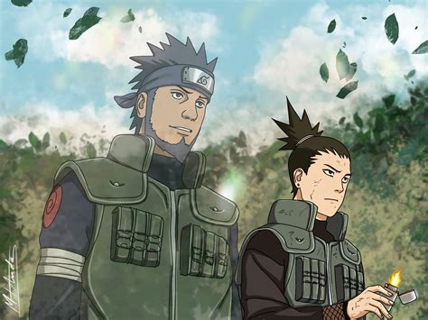 Just finished this drawing of Asuma and Shikamaru 😢 Wdyt? : r/Naruto