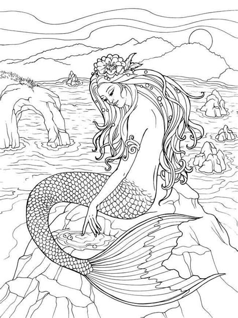 Cool Mermaid Coloring Pages PDF To Spend Your Free Time At Home - Coloringfolder.com | Licorne ...