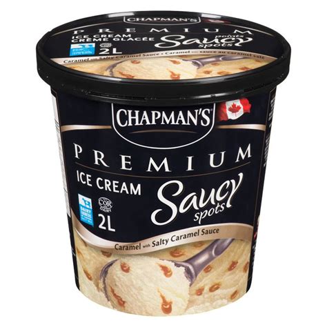 Chapman's Premium Caramel with Salty Caramel Saucy Spots Ice Cream ...