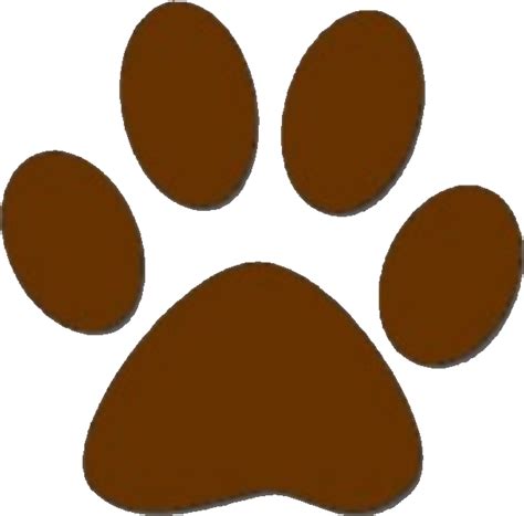 Brown Paw Print Clipart - Png Download - Full Size Clipart (#5190962) - PinClipart