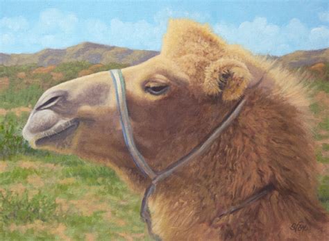 New Painting Debut! “Bactrian Camel, Mongolia” – Susan Fox, American Artist