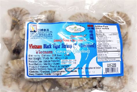 Black Tiger Shrimp 21-25 20 x 1 lb | Fil Asian Food Ltd.