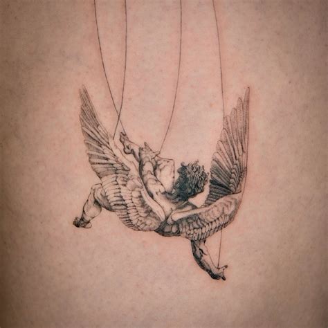 Discover more than 55 fallen angel painting tattoo best - in.cdgdbentre