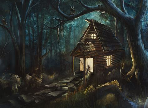 ArtStation - Forest Hut