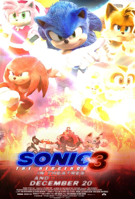 sonic movie 3 poster V3 by paulinaolguin on DeviantArt