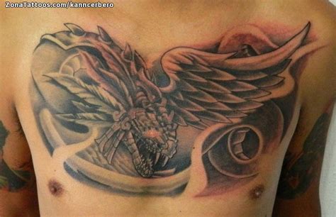 Tattoo of Quetzalcóatl, Chest