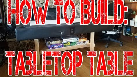 Game Night Table Top Gaming Table Build How To - YouTube