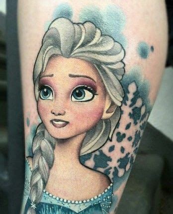 Tattoo La Reine des Neiges Small Tattoos For Guys, Cool Small Tattoos, Colorful Tattoos, Badass ...