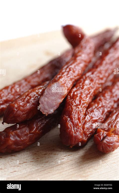 Kabanosy sausage hi-res stock photography and images - Alamy