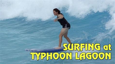 Surfing Lessons at Disney's Typhoon Lagoon Water Park - YouTube