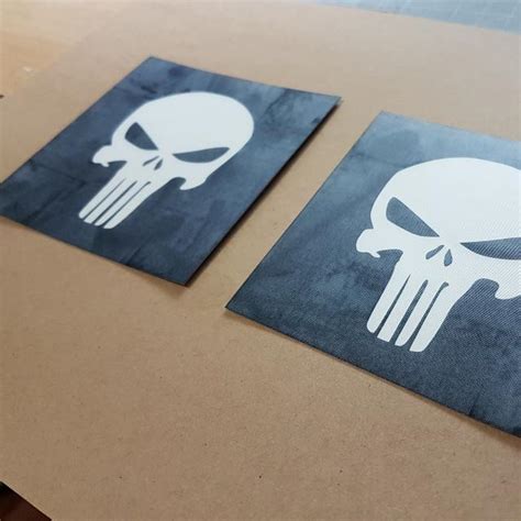 Customised Decal / Stickers/ Punisher / Laptop / Helmet / Handmade ...