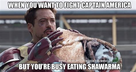 You'll Start a War If You Interrupt Stark While He's Eating a Shawarma ...