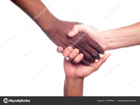 People Of Different Races Holding Hands