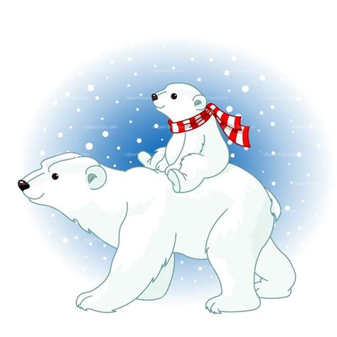 Polar Bear Clipart Polar Bears Love Snow Clipart Christmas Polar ... | Creative Inspirations ...