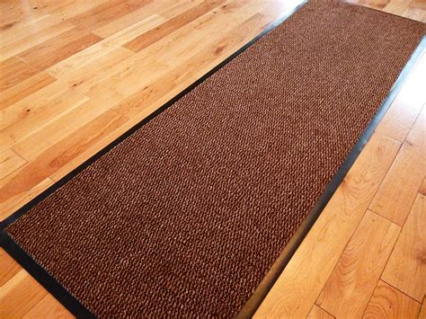 TrendMakers Dirt Stopper Carpet Runner 60cm x 160cm Brown/Black.With Non-Slip Back For Home ...