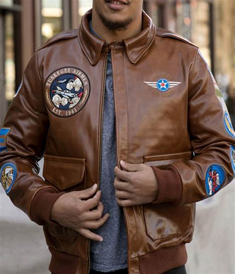 332nd Fighter Tuskegee Airmen Leather Jacket - Jackets Masters