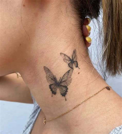 31+ Trendy Butterfly Neck Tattoo Ideas for 2024 – Tapchitrongngay
