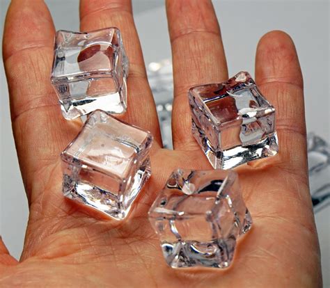 CRYSTAL Clear ICE CUBES for Slime Acrylic Ice Cubes for Party - Etsy UK