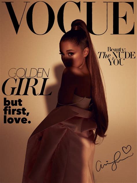 Ariana Grande Vogue | Vogue photoshoot, Vogue magazine covers, Ariana ...