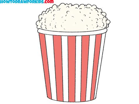 How To Draw Popcorn Really Easy Drawing Tutorial Draw - vrogue.co