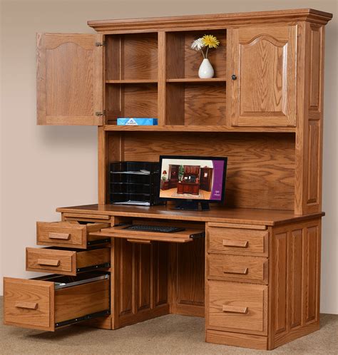 Solid Wood Desk With Hutch - Just For You