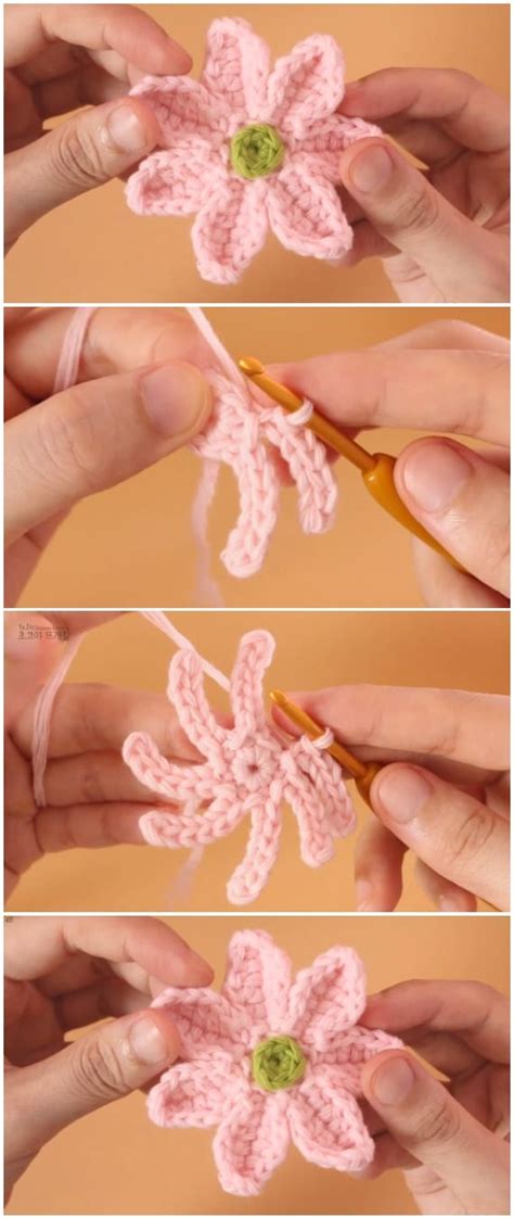 ilove-crochet | Crochet necklace pattern, Crochet flowers, Crochet flower tutorial