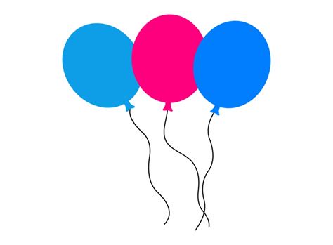 Birthday Balloons Animated Transparent - Clip Art Library