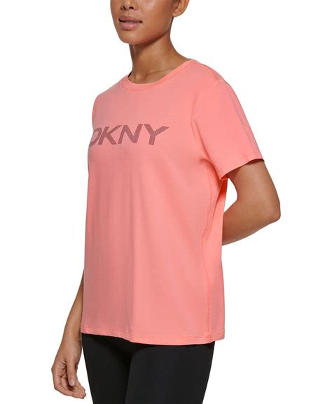 DKNY Logo T-Shirt & Reviews - Activewear - Women - Macy's