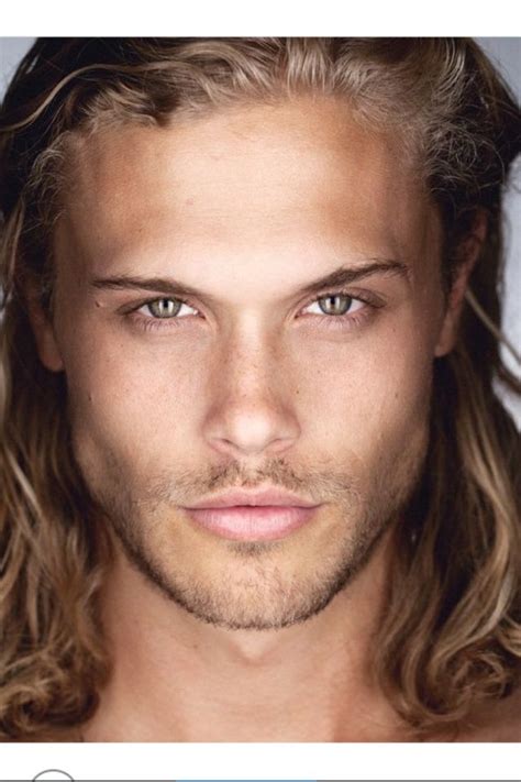 Christopher Mason Brown | Blonde guys, Male face, Long hair styles men