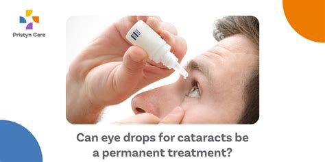 Can eye drops for cataracts be a permanent treatment?