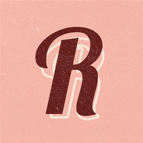 Letter R font printable a to z stylish lettering alphabet | free image by rawpixel.com ...
