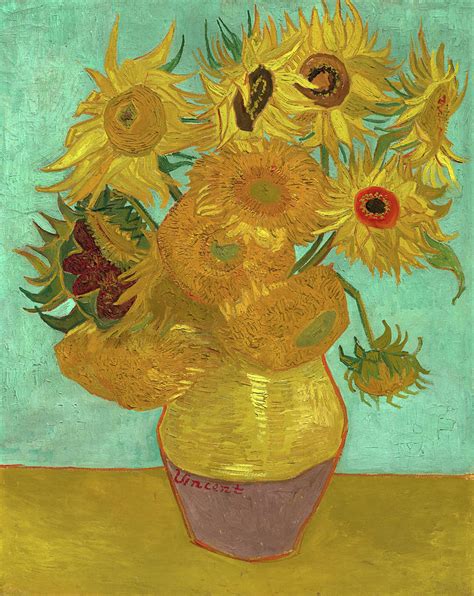 Sunflowers, 1888-1889 Painting by Vincent van Gogh - Pixels