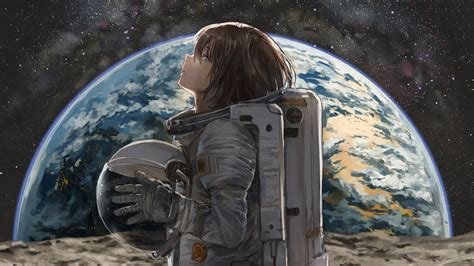 Download Space Anime Girl Anime Girl Art