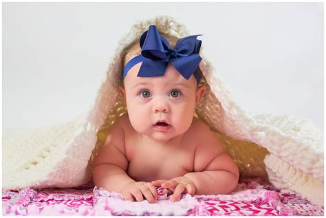 Adelaide's 6 Month Portraits : Studio Photography, Spring Hill, TN