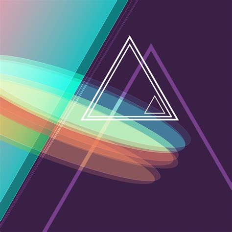 Wallpaper geometric, abstract, triangles, pyramids, shapes, colorful ...